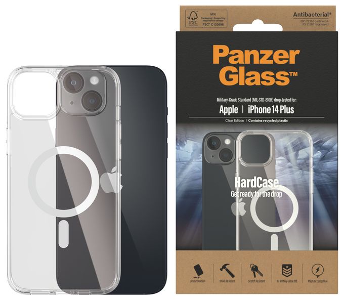 Cover für Apple Apple - iPhone 14 Plus  HardCase MagSafe (Transparent) 