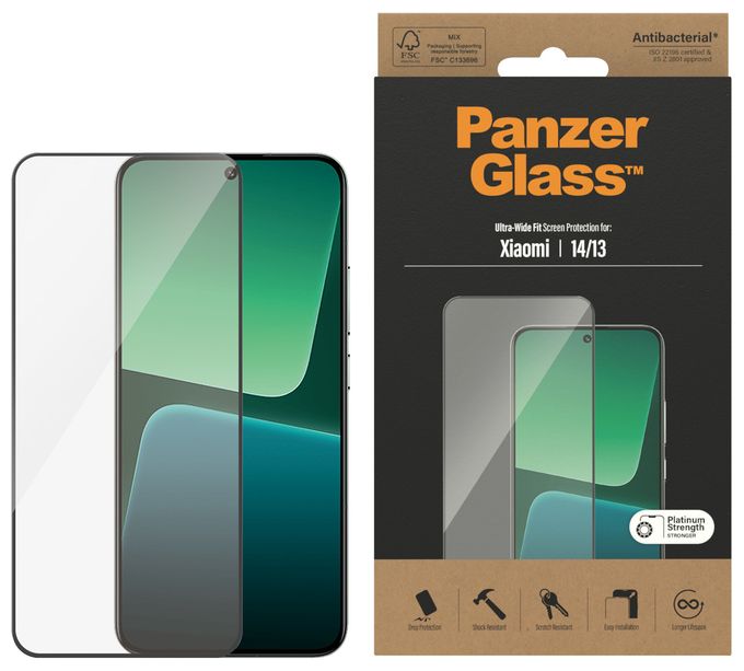 PanzerGlass® Displayschutz Xiaomi 14| 13 | Ultra-Wide Fit 
