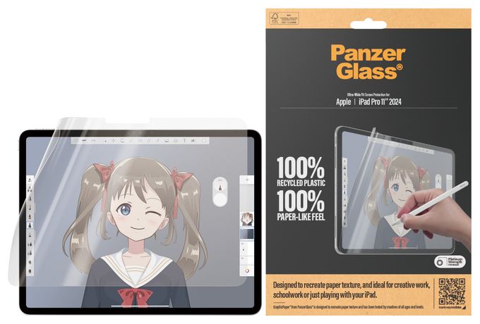 PanzerGlass® GraphicPaper® Displayschutz iPad Pro 11'' (2024-2025) | Ultra-Wide Fit 