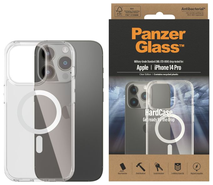 PanzerGlass® HardCase MagSafe-kompatibel Apple iPhone 14 Pro | Transparent 