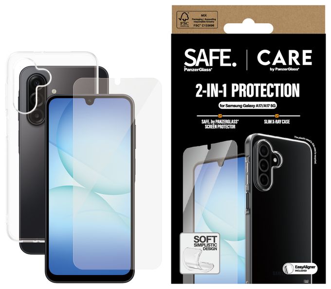 SAFE. | CARE™ by PanzerGlass® 2-in-1 Bundle Samsung Galaxy A17 | A17 5G 