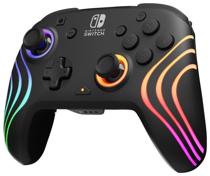 Analog / Digital Gamepad für Nintendo Switch, Nintendo Switch Lite, Nintendo Switch OLED  Afterglow Wave (Schwarz) 