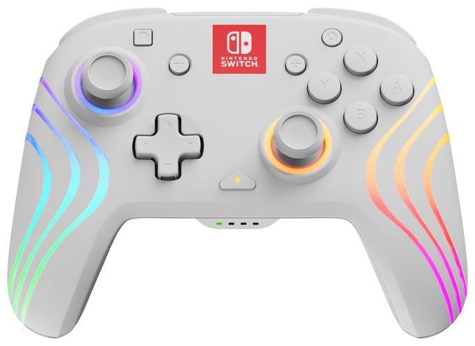 Analog / Digital Gamepad für Nintendo Switch, Nintendo Switch Lite, Nintendo Switch OLED  Afterglow Wave (Weiß) 