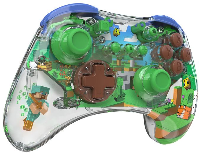 Analog / Digital Gamepad für Nintendo Switch, Nintendo Switch OLED  Realmz Minecraft: Forest (Mehrfarbig) 