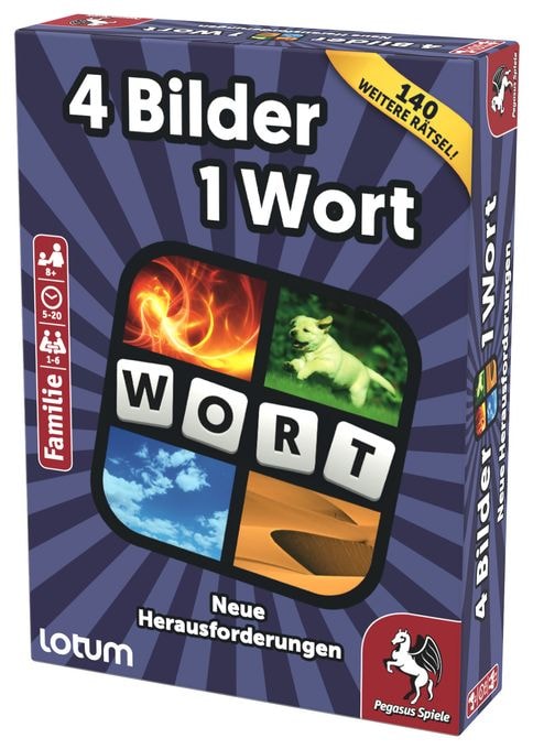 Kartenspiel bis zu 6 Spielern ab 8 Jahr(e) 18334G 4 Bilder 1 Wort 