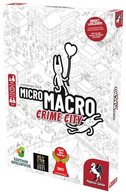 Brettspiel bis zu 4 Spielern ab 10 Jahr(e) 59060G MicroMacro: Crime City 