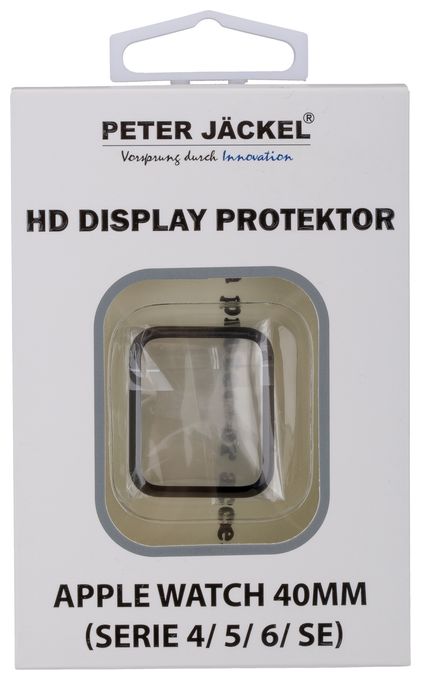Displayschutz 41/40mm (Serie 4/ 5/ 6/ 7) (Schwarz, Transparent) 20016 