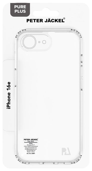 Cover für Apple iPhone 17E/ 16E  23081 Back Cover Pure Plus (Transparent) 