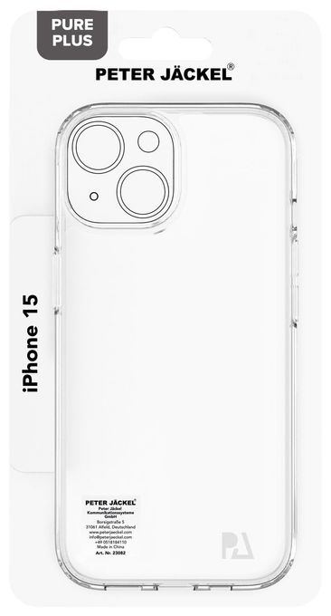Cover für Apple iPhone 15  23082 Back Cover Pure Plus (Transparent) 