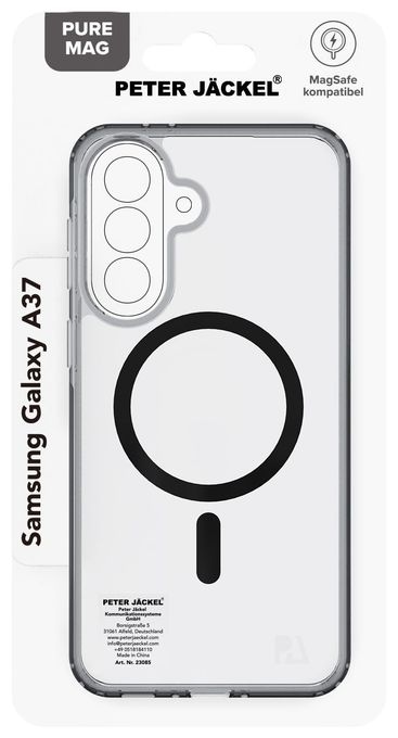Cover für Samsung A37 5G (Transparent, Schwarz) 23085 Back Cover Pure Mag 
