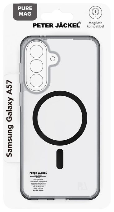 Cover für Samsung A57 5G (Transparent, Schwarz) 23086 Back Cover Pure Mag 