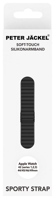 Armband Apple Watch 42 (1/ 2/ 3)/ 44/ 45/ 46/ 49mm  23126 (Schwarz) 