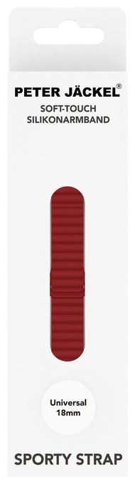 Armband 18 mm Universal  23135 (Bordeaux) 