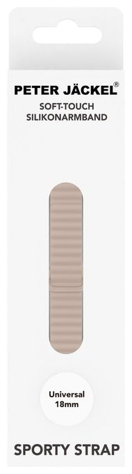 Armband 18 mm Universal  23137 (Beige) 