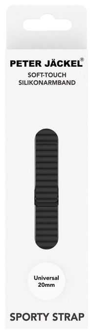 Armband 20 mm Universal  23142 (Schwarz) 