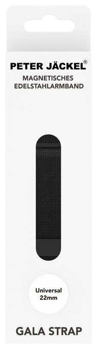 Armband 22 mm Universal  23144 (Schwarz) 