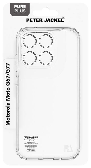 Cover für Motorola Moto G67/ G77  23152 Back Cover Pure Plus (Transparent) 
