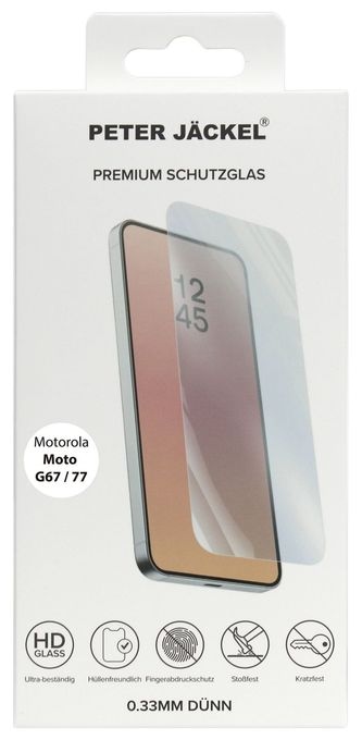 Klare Bildschirmschutzfolie gehärtetes Glas für  Motorola Moto G67/ G77 23154 