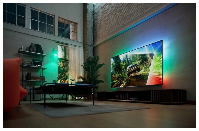 MiniLed 2,16 m (85 Zoll) Fernseher 4K Ultra HD VESA 600 x 400 mm  85MLED981/12 (Chrom) 