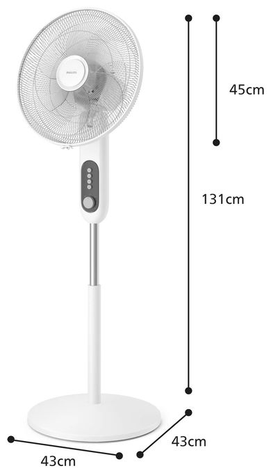 3330 m³/h Ventilator Stand 38 dB  Ares 1000 CX1220/00 (Grau) 