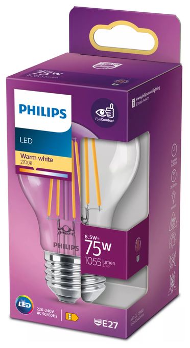 LED Lampe Lüsterkolben E27 EEK: E 1055 lm Warmweiß (2700K) entspricht 75 W 8718699762995 