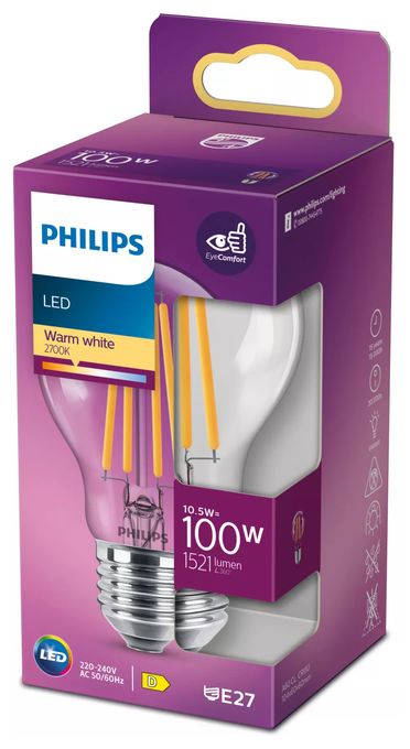 LED Lampe Tropfen E27 EEK: D 1521 lm Warmweiß (2700K) entspricht 100 W 8718699763015 