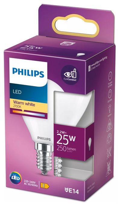 LED Lampe Lüsterkolben E14 EEK: E 250 lm Warmweiß (2700K) entspricht 25 W 8718699763411 