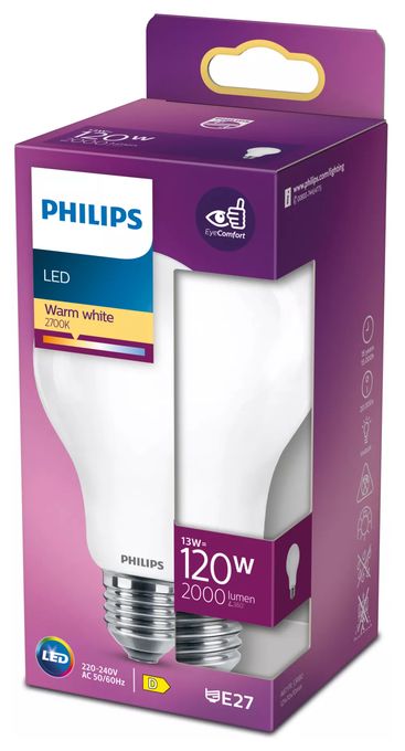 LED Lampe Tropfen E27 EEK: D 2000 lm Warmweiß (2700K) entspricht 120 W 8718699764517 