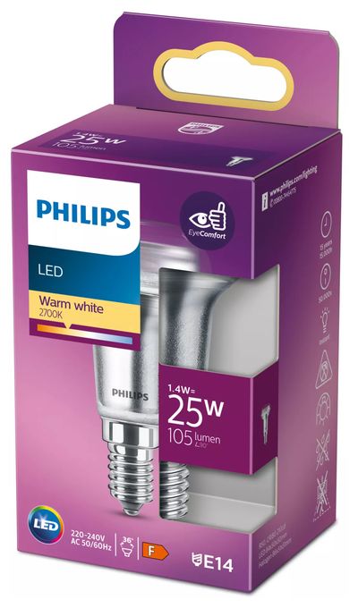 LED Lampe Reflektor E14 EEK: F 105 lm Warmweiß (2700K) entspricht 25 W 8718699773779 