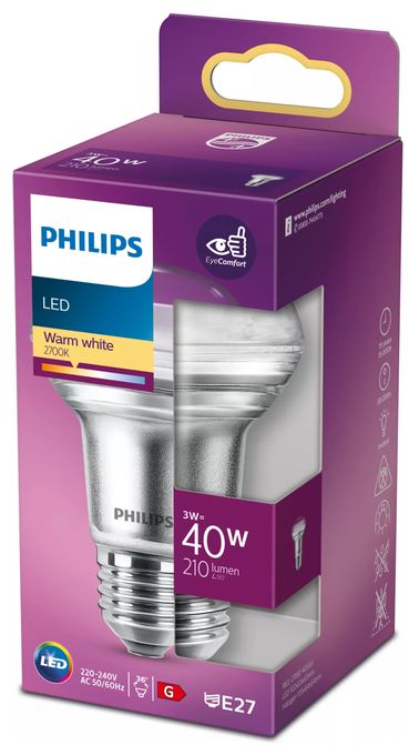 LED Lampe Reflektor E27 EEK: G 210 lm Warmweiß (2700K) entspricht 40 W 8718699773816 