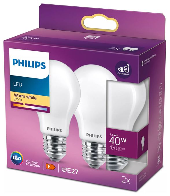 LED Lampe Lüsterkolben E27 EEK: F 470 lm Warmweiß (2700K) entspricht 40 W 8718699777654 