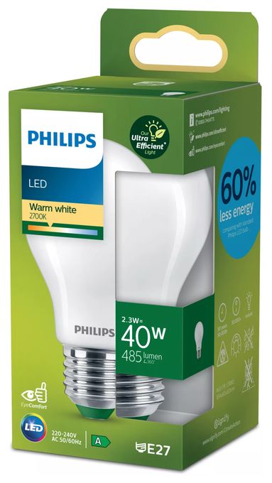 LED Lampe Tropfen E27 EEK: A 485 lm Warmweiß (2700K) entspricht 40 W 8720169187535 