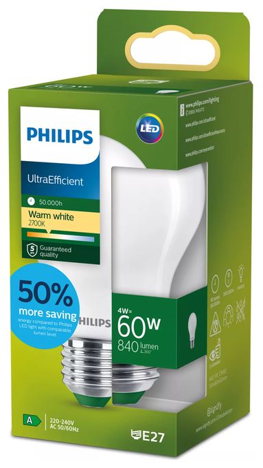LED Lampe Tropfen E27 EEK: A 840 lm Warmweiß (2700K) 8720169187696 