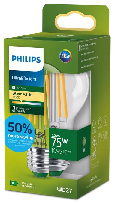 LED Lampe Tropfen E27 EEK: A 1095 lm Warmweiß (2700K) entspricht 75 W 8720169187818 