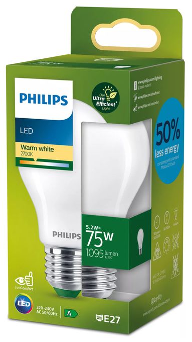 LED Lampe Tropfen E27 EEK: A 1095 lm Warmweiß (2700K) entspricht 75 W 8720169187856 