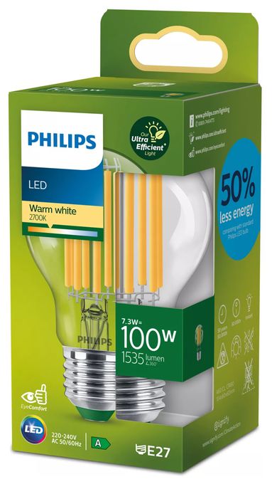 LED Lampe Tropfen E27 EEK: A 1535 lm Warmweiß (2700K) entspricht 100 W 8720169187979 