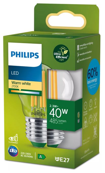LED Lampe Lüsterkolben E27 EEK: A 485 lm Warmweiß (2700K) entspricht 40 W 8720169188198 