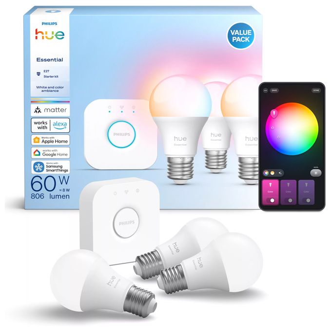LED Set für intelligente Beleuchtung Variabel Hue Basis Starter-Set 