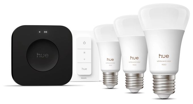 LED Set für intelligente Beleuchtung Multi Hue Starter Set White & Color Ambiance 