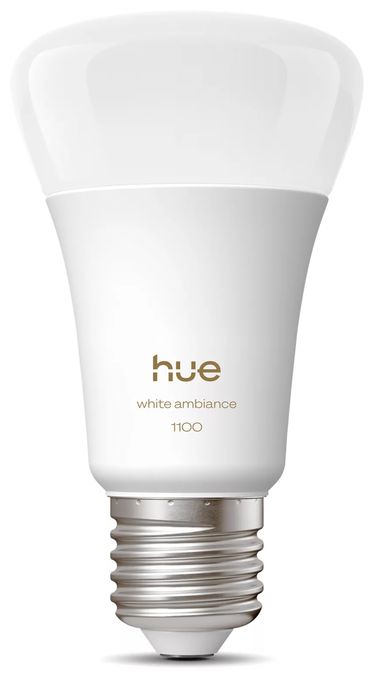 LED Intelligentes Leuchtmittel Warmweiß, Kaltweiße Hue White Ambiance A60 E27 – 1100 lm 