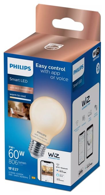 LED Intelligentes Leuchtmittel 106 mm Weiß Smart LED mattiert 7 W (entspr. 60 W) A60 E27 
