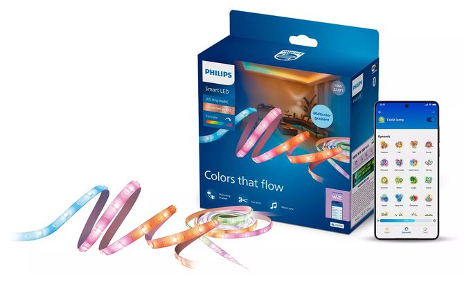 Smarter RGBIC-LED-Lightstrip, 2 x 5 m, Typ C, Connected by WiZ 