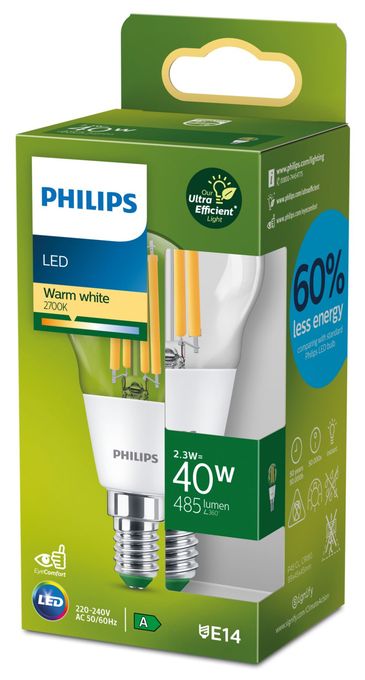 LED Lampe Lüsterkolben E14 EEK: A 485 lm Warmweiß (2700K) entspricht 40 W PL18817 