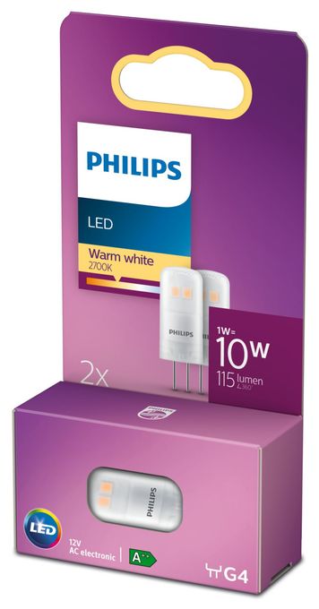 LED Lampe Stiftsockel G4 EEK: F 115 lm Warmweiß (2700K) entspricht 10 W PL76787 