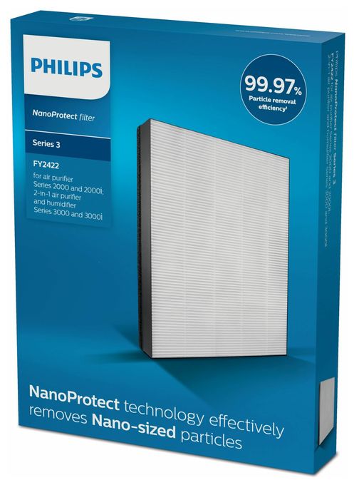Erfasst 99,97 % aller Partikel, Nano Protect-Filter 