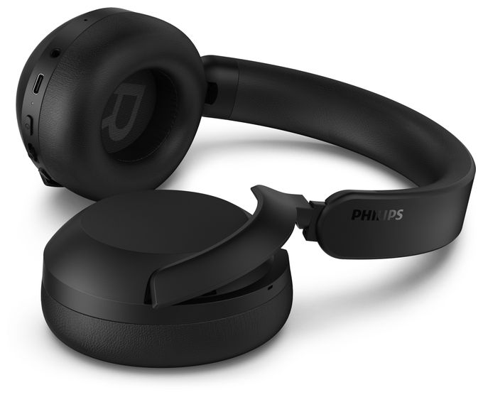 Over Ear Bluetooth Kopfhörer kabelgebunden&kabellos 70 h Laufzeit IPX4 USB Typ-C  TAH8000EBK/00 (Schwarz) 