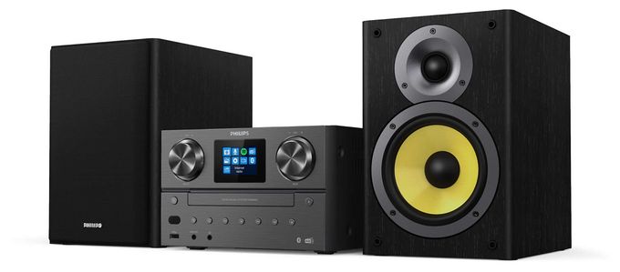 2 Kanäle Heim-Audio-Mikrosystem DAB, DAB+, FM 100 W Bluetooth  TAM8905/10 (Schwarz) 