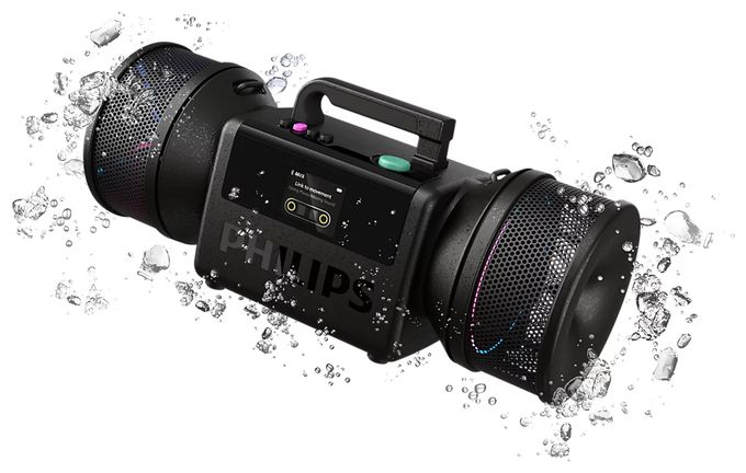 140 W Bluetooth Lautsprecher IP67 Laufzeit bis 24 h  TAMS80 The Tube (Schwarz) 