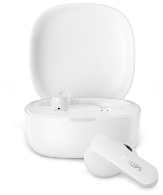 In-Ear Bluetooth Kopfhörer Kabellos TWS 8 h Laufzeit IPX4  TAT2100WT/00 (Weiß) 