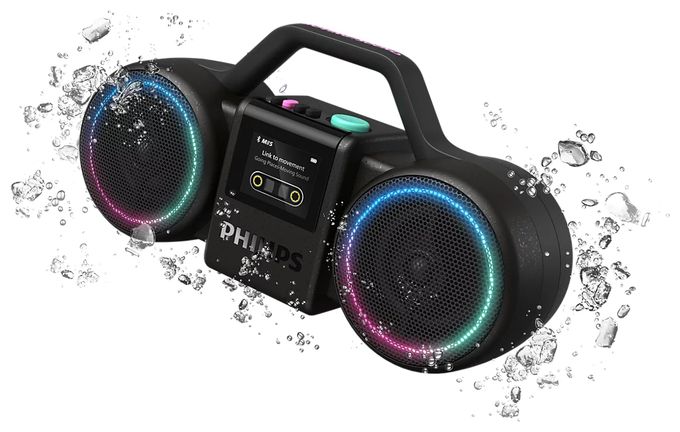 60 W Bluetooth Lautsprecher IP67 Laufzeit bis 24 h  TAMS60 The Roller (Schwarz) 